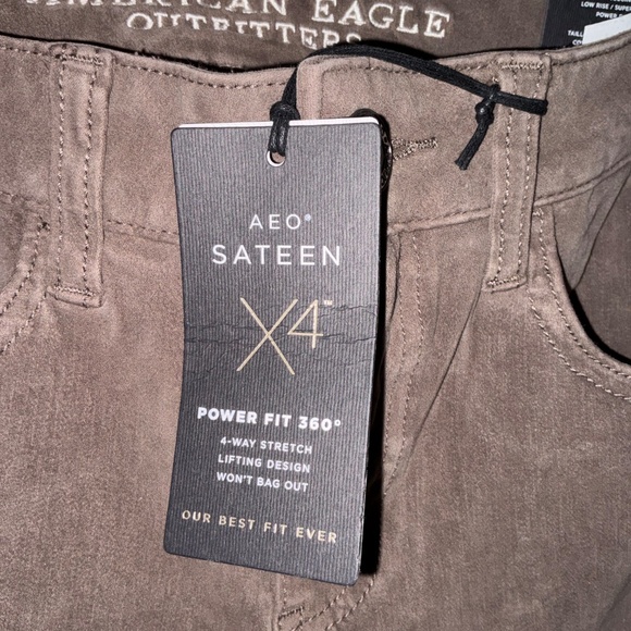 American Eagle AEO sateen jeggings. - Picture 2 of 4